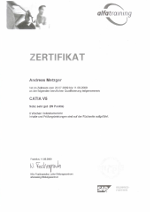 CATIA V5 Zertifikat