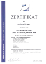 Creo Elements/Direct V18 Zertifikat